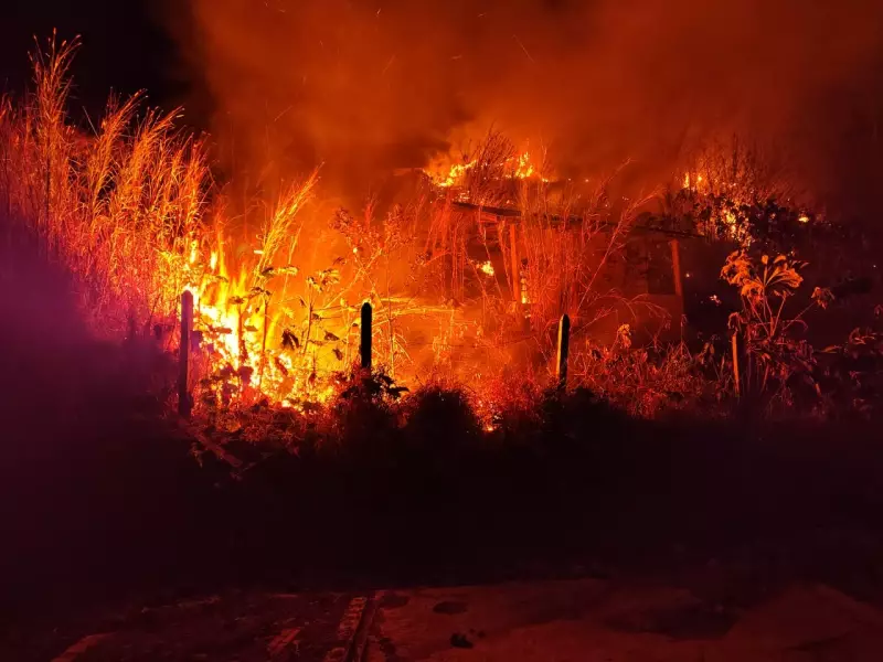 Incêndio Devasta 30 Mil m² de Mata em Santo Antônio do Pinhal — Fogo Consome Vegetação na Serra da Mantiqueira