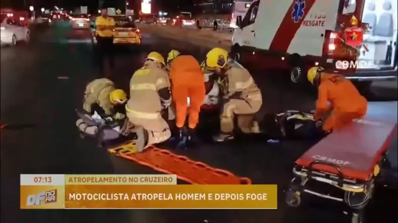 Motociclista Foge Após Atropelar Homem de 54 Anos no Cruzeiro: Busca por Justiça em Brasília