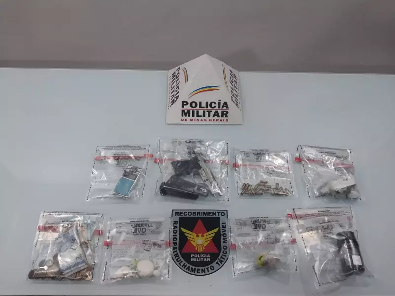 Operação da PM prende foragido com arsenal e drogas em Governador Valadares