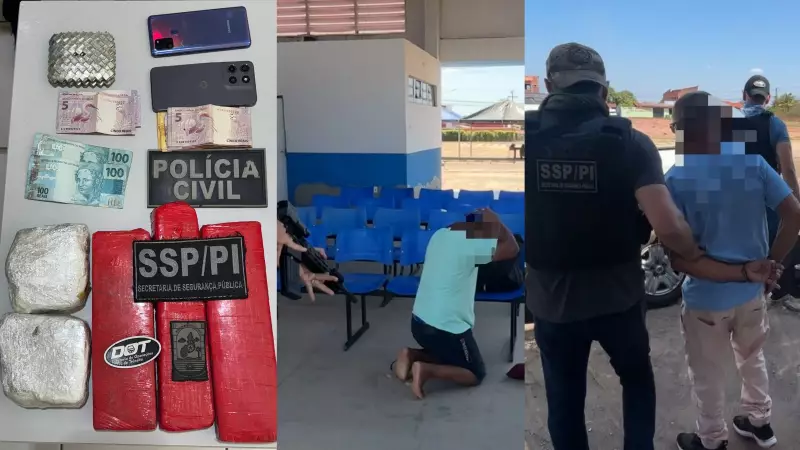 Pai e filho são flagrados com drogas na rodoviária do Piauí: tentativa de embarque fracassada