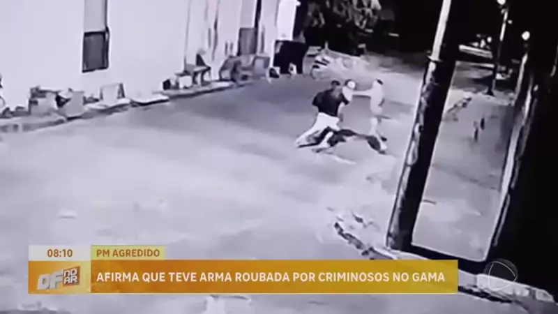 Policial Militar é agredido e tem arma roubada no Gama: criminosos agem em bando e fogem do local