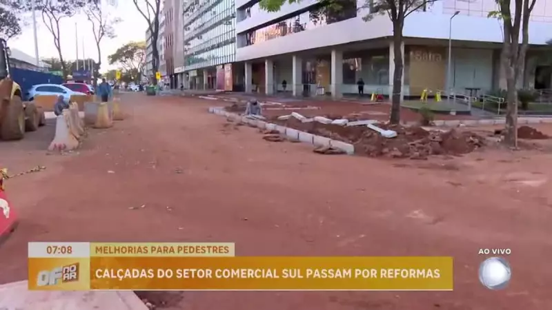 Reforma Radical: Calçadas do SCS em Brasília Ganham Acessibilidade e Cara Nova