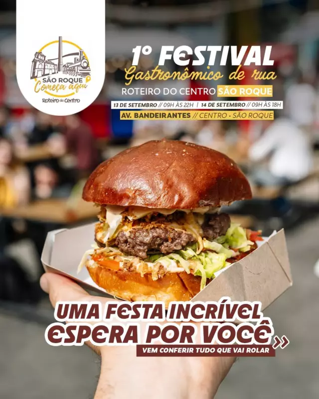 São Roque Sedia 1º Festival Gastronômico de Rua: Sabores e Música no Centro Histórico