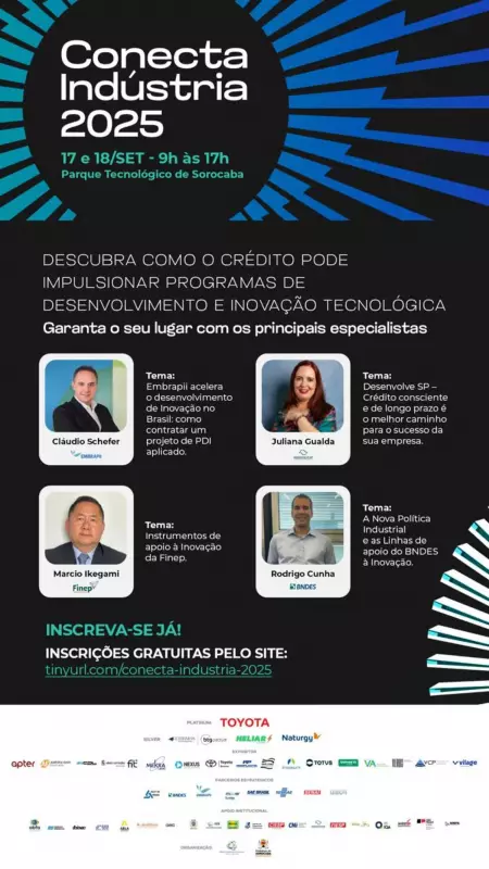 Sorocaba Sedia 2ª Edição do Conecta Indústria em Setembro de 2025: Polo Nacional de Inovação se Consolida