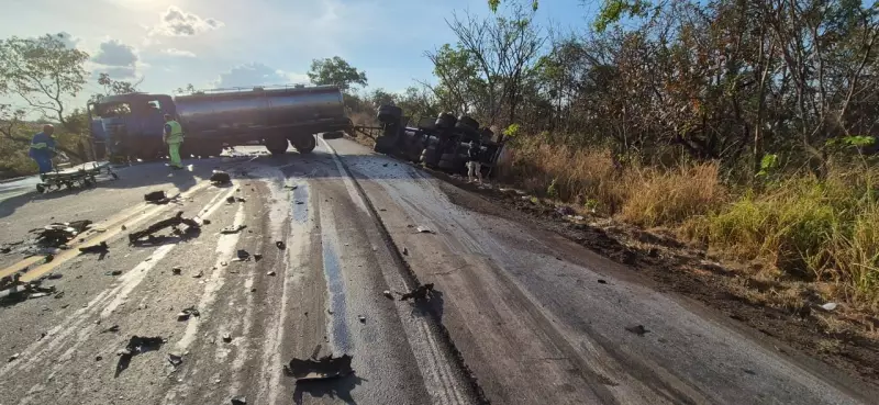 Tragédia na BR-262: Caminhonete e Caminhão Colidem de Frente e Motorista Não Resiste aos Ferimentos