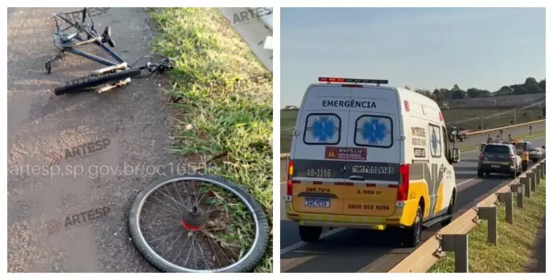 Tragédia na SP-340: Ciclista perde a vida em colisão com veículo em Mococa