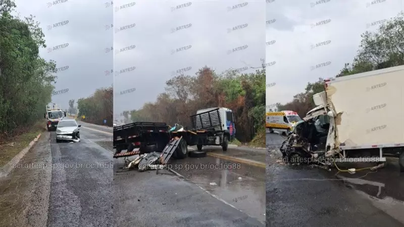 Trancamento Total na SP-75: Acidente Envolvendo Três Veículos Paralisa Rodovia em Sorocaba