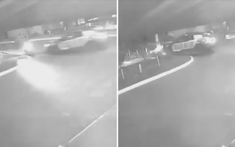 Viatura da PM atropela motociclista em Goiânia: vídeo chocante mostra o momento do acidente