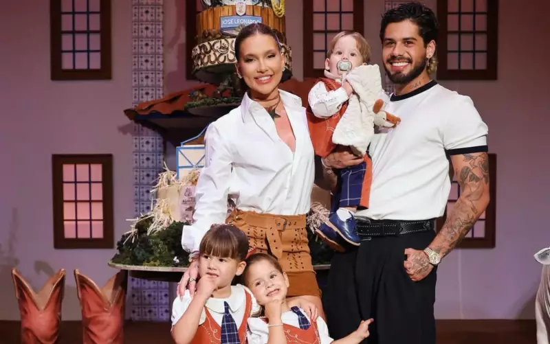 Zé Felipe e Virginia Comemoram Primeiro Aniversário do Filho com Festa Aconchegante em Goiás