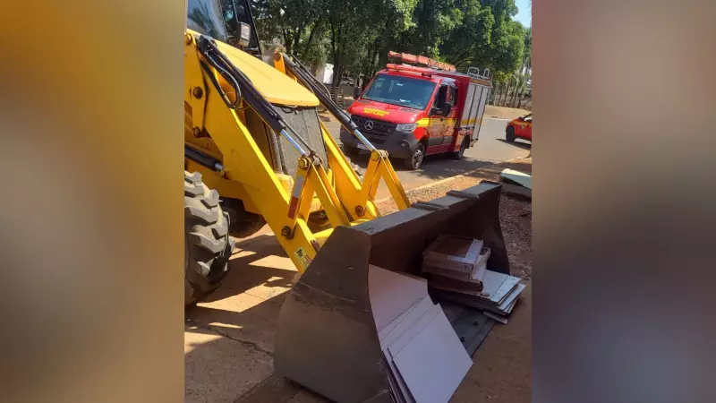 Acidente Grave em Uberlândia: Operário Tem Pernas Prensadas por Máquina Pesada