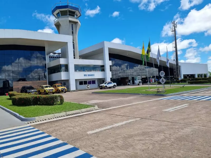 Aeroporto de Rio Branco bate recorde com alta de 31% e atinge 400 mil passageiros em 2025
