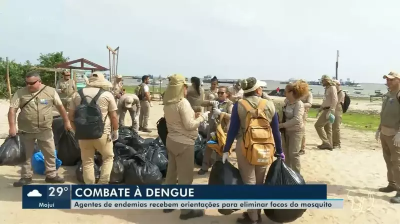 Agentes de Endemias Transformam Praia do Porto dos Milagres em Sala de Aula ao Ar Livre em Santarém