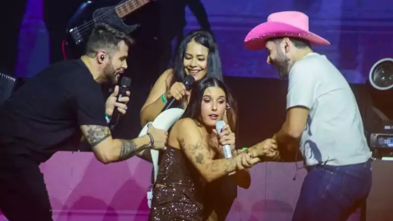 Ana Castela Leva Tumba Inesperada no Palco; Namorado Zé Felipe Reage na Plateia