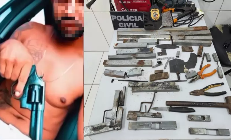 Armeiro caseiro é preso no Maranhão após exibir revólver artesanal em redes sociais