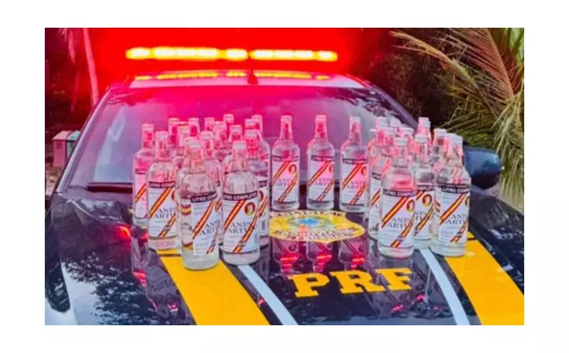 Cachaça Venezuelana Ilegal: PRF Intercepta 32 Garrafas em Operação na BR-174, em Manaus