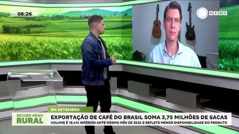 Café Brasileiro Bate Recorde Histórico: 37,5 Milhões de Sacas Exportadas em 2025