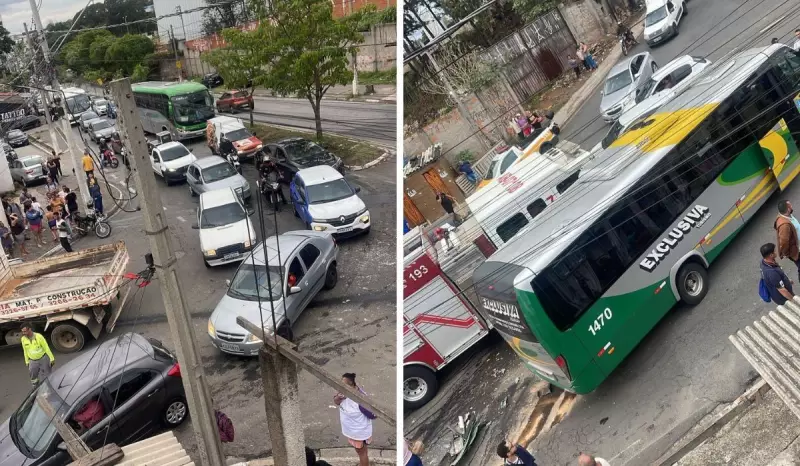 Caminhão Desgovernado Provoca Acidente com Ônibus e Carros em Campinas; Dois Ficam Feridos