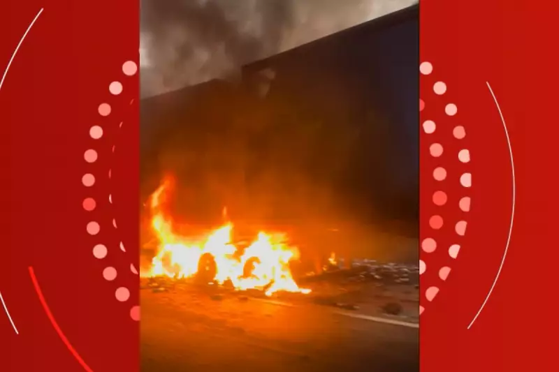 Carreta com Cerveja Vira Bola de Fogo em Rodovia de Mato Grosso | Vídeo Impressionante
