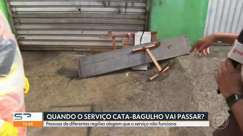 Cata-Bagulho em SP: Serviço da Prefeitura Falha e Deixa Moradores Incomodados com Entulhos