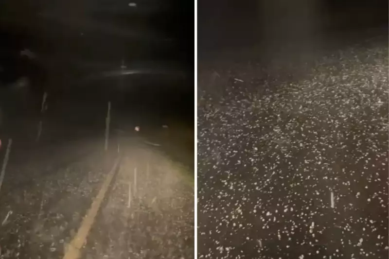 Céu vira um caos: Chuva de granizo transforma o Oeste Paulista em cenário de filme apocalíptico