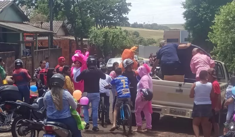 Chuva não apaga alegria! Festa do Dia das Crianças ganha nova data e garante diversão em Presidente Prudente