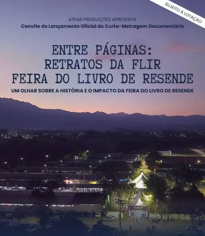 Curta-metragem celebra Feira do Livro de Resende: saiba como assistir gratuitamente
