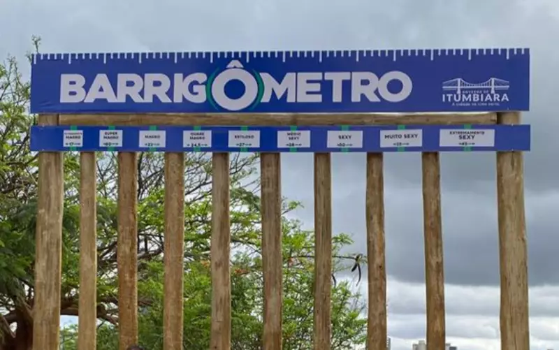 De 'Extremamente Magro' a 'Sexy': Barrigômetro Vira Sensação e Atração Turística em Cidade de Goiás