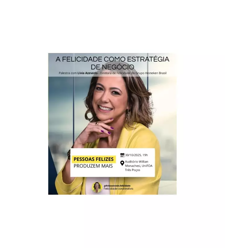 Diretora de Felicidade da Ambev compartilha segredos do bem-estar corporativo em Volta Redonda