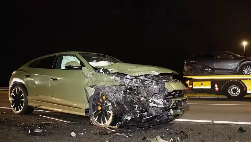 Ex-jogador da Juventus transforma Lamborghini de R$ 1,8 milhão em sucata em acidente espetacular