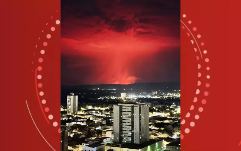 Fenômeno Celestial: Nuvem Laranja com Formato Bizarro Surpreende Moradores da Bahia