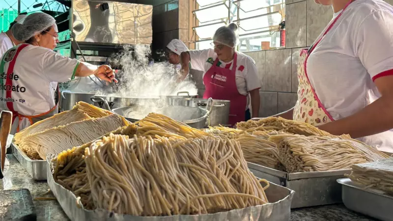 Festa da Massa Fresca: Cidade do interior de SP celebra Dia do Macarrão com 800 kg de tradição italiana