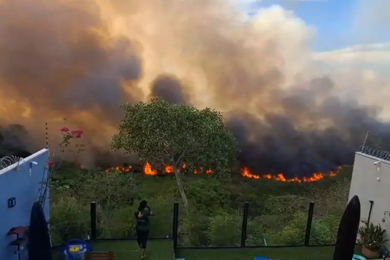 Fogo Avança nas Margens do Rio Paraguai em MS e Alerta para Risco Ambiental