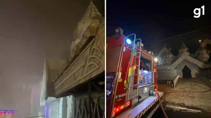 Fogo Consome Restaurante Temático em Gramado: Veja as Imagens Chocantes