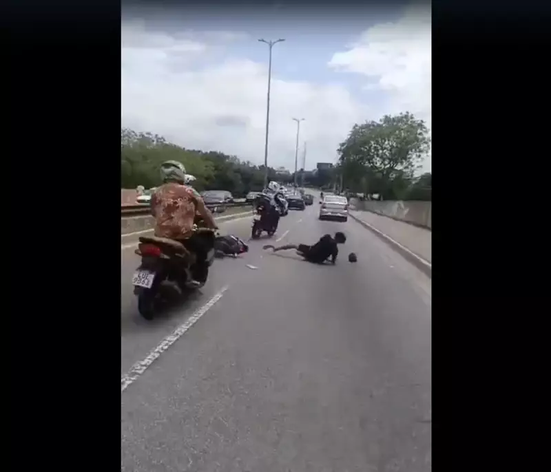 Fuga em Moto sem Capacete Termina em Acidente Dramático na Ponte Estaiada de Rio das Ostras