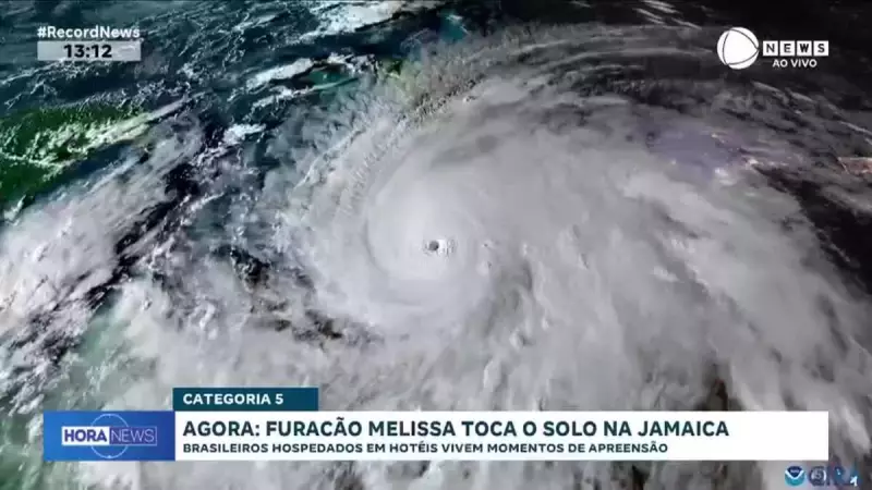FURACÃO MELISSA ATINGE A JAMAICA COM VENTOS DESTRUTIVOS: IMAGENS DRAMÁTICAS MOSTRAM A FORÇA DA NATUREZA