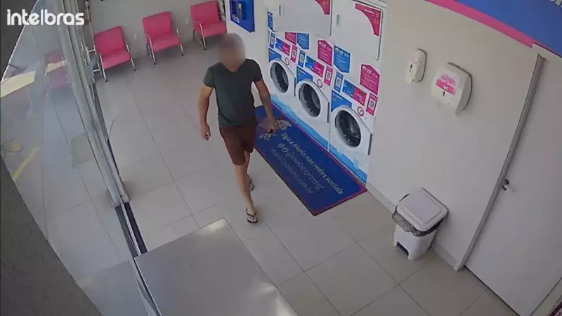 Homem é preso após furtar cestas de roupas três vezes na mesma lavanderia em MT