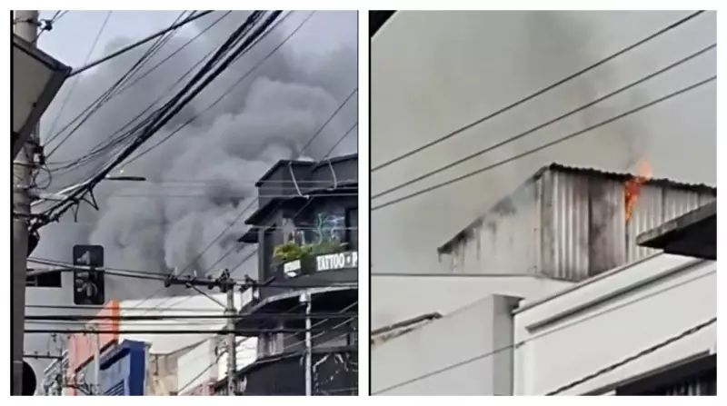 Incêndio de Grandes Proporções Consome Prédio Comercial na Lapa, Zona Oeste de São Paulo