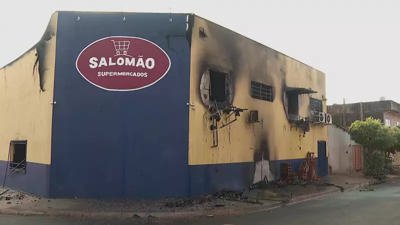 Incêndio misterioso atinge supermercado de suspeito em assassinato por herança no interior paulista