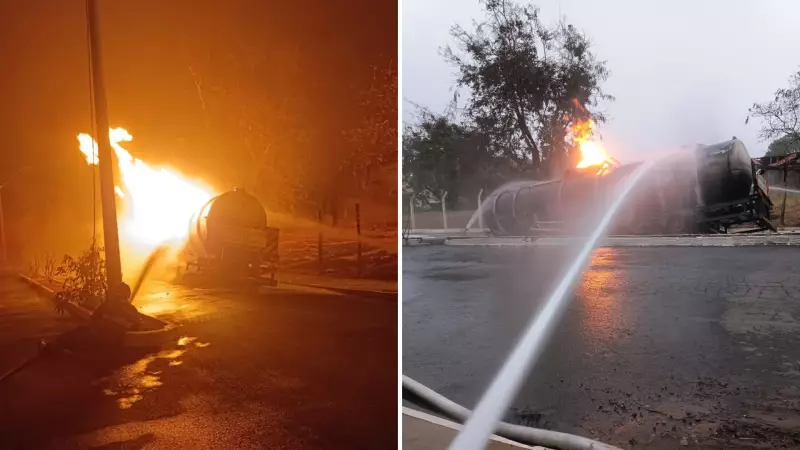 Inferno na Rodovia: Carreta com Óleo Condensado Vira Bola de Fogo no Interior de SP