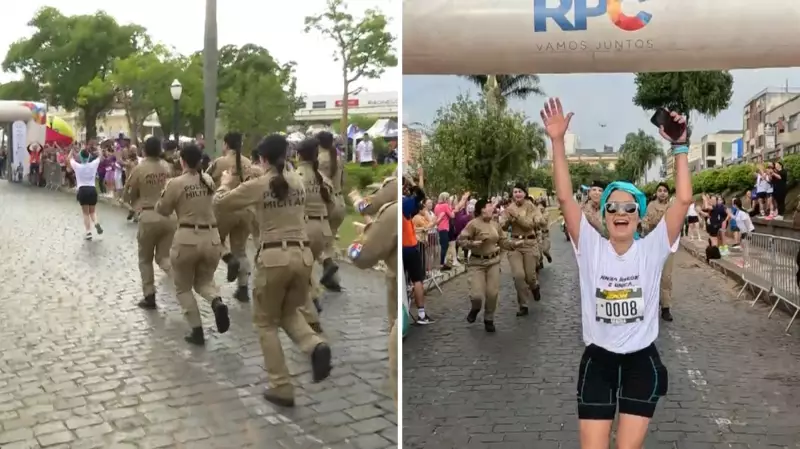 Irmãs de Farda: PMs dão exemplo de solidariedade ao acompanhar colega que venceu câncer em corrida no Paraná