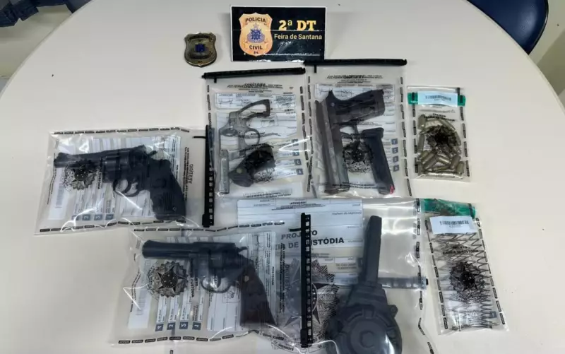 Oficina Clandestina de Armas é Desmantelada pela Polícia em Feira de Santana: Dois Suspeitos Presos