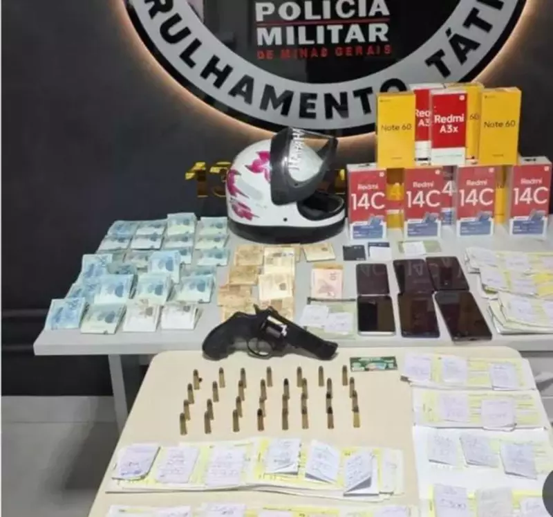 Operação desmantela esquema de agiotagem em Janaúba: armas, munições e R$ 33 mil apreendidos