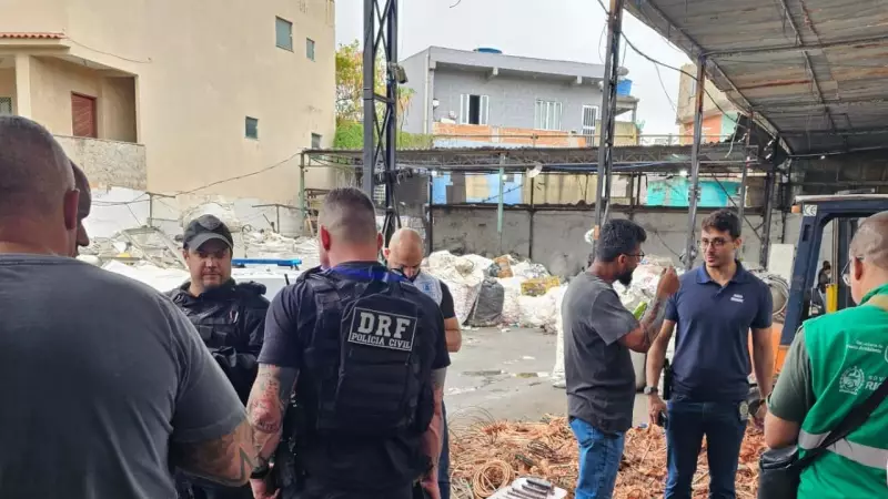 Operação Desmantela Maior Receptador de Cobre da Baixada: 3 Toneladas de Cabos Furtados Recuperadas