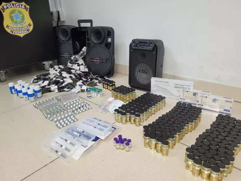 Operação apreende canetas emagrecedoras e anabolizantes escondidos em brinquedos na BR-290