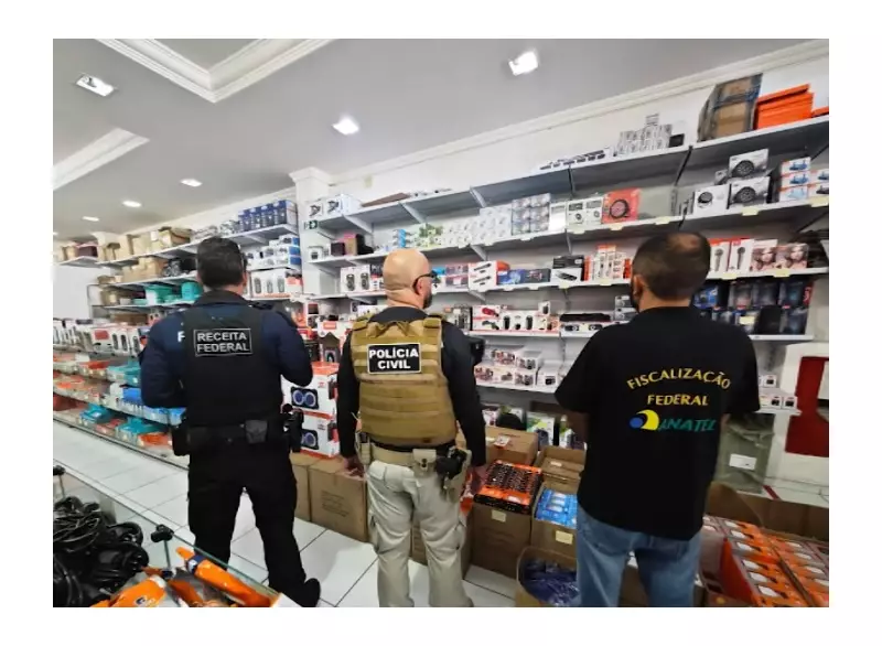 Operação em Campina Grande apreende mais de 2 toneladas de produtos eletrônicos falsificados