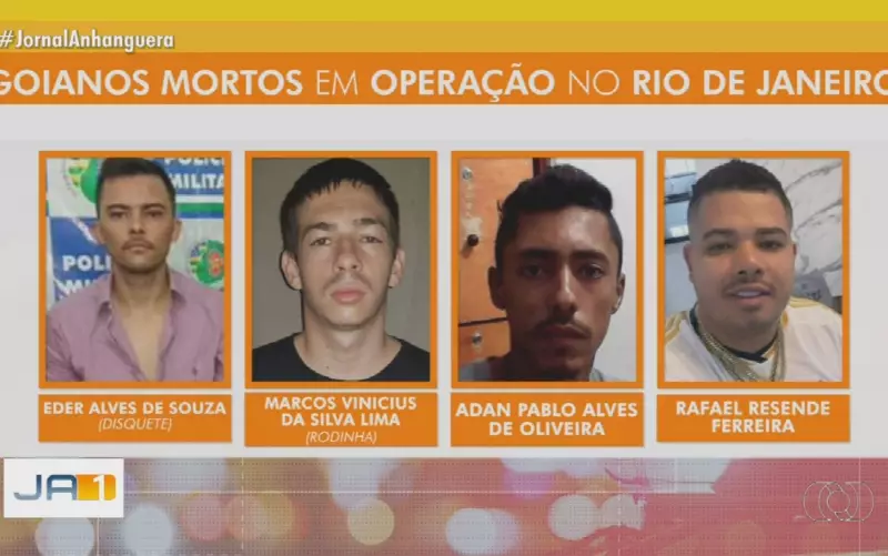 Operação no Rio: 4 criminosos de Goiás são eliminados em megaoperação policial