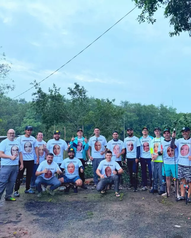 Pescadores de SC usam camisetas com fotos das esposas para evitar 'bronca' durante temporada