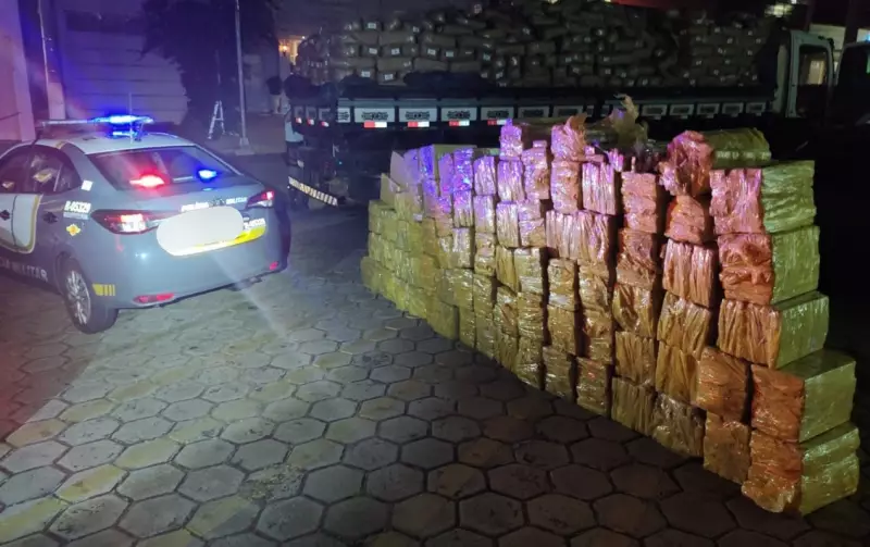 Polícia desvenda esquema: maconha escondida em carga de massa de tapioca no interior de SP