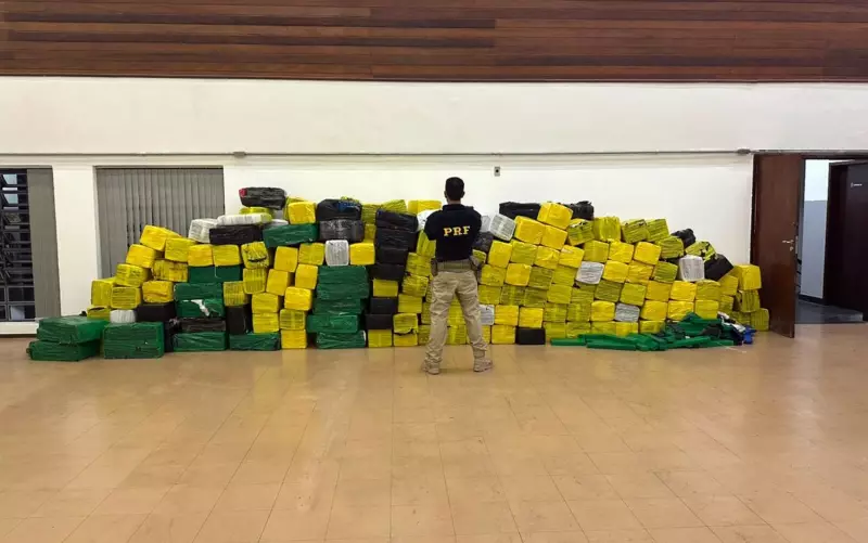 PRF Desmonta Esquema e Apreende 54 Toneladas de Maconha Ocultas em Carga de Madeira na BR-381