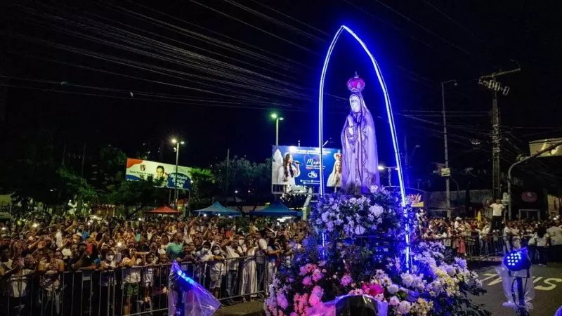 Procissão de Nossa Senhora de Fátima em Fortaleza: Ruas Fechadas e Ônibus Desviados Nesta Segunda